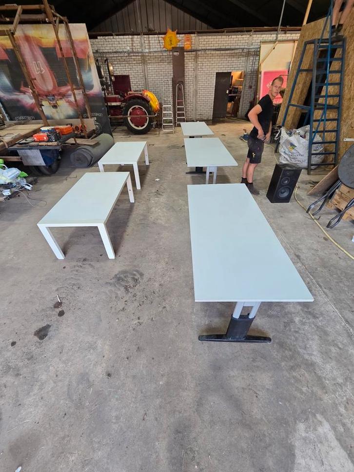 Verstelbare tafels 5 stuks, Huis en Inrichting, Tafels | Statafels, Gebruikt, Ophalen