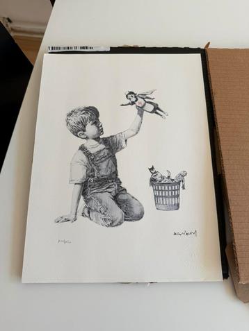 Banksy “Game Changer” lithografie met certificaat beschikbaar voor biedingen