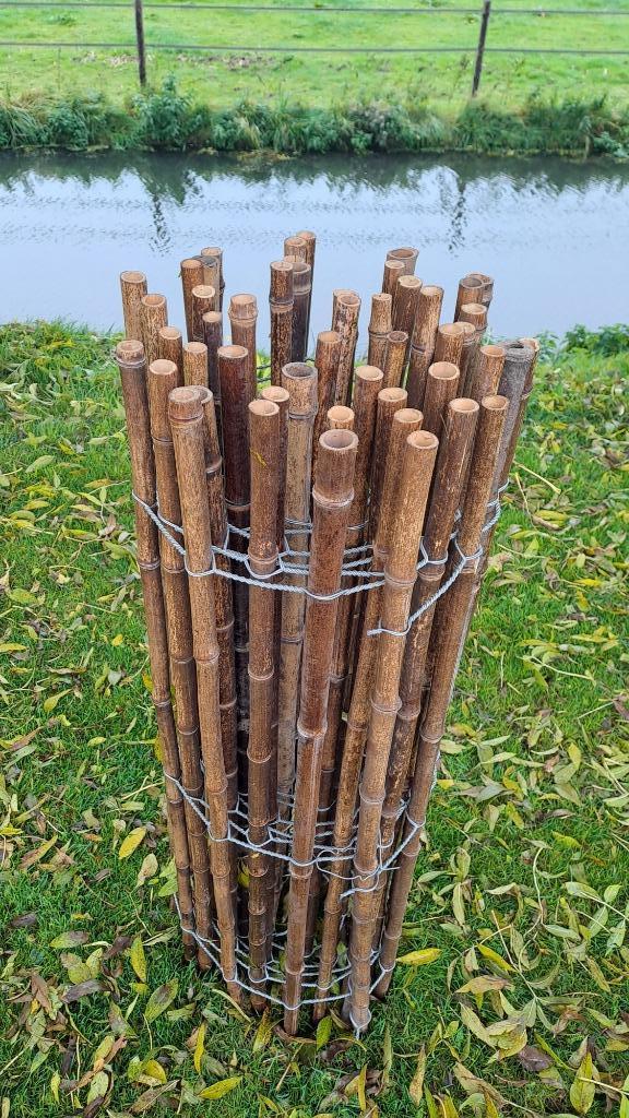 Bamboerol bamboe hek afzetting 1 m x 4m., Tuin en Terras, Tuinhekken en Hekwerk, Nieuw, Sierhekwerk, Hout, Ophalen