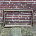 Schilderijlijst 90x50 zilver grijs metallic groot vintage, Gebruikt, Ophalen