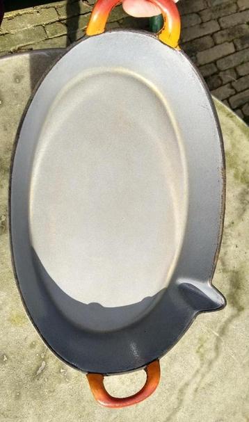 FE BELGIUM DESCOWARE oranje gietijzer ovenschaal Ø32 cm beschikbaar voor biedingen