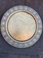 Gouden dienblad groot woonaccessoires, Rond, Nieuw, Ophalen of Verzenden, Nvt