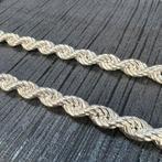 Zilveren rope ketting schakel 925 silver, Sieraden, Tassen en Uiterlijk, Kettingen, Ophalen of Verzenden, Nieuw, Goud