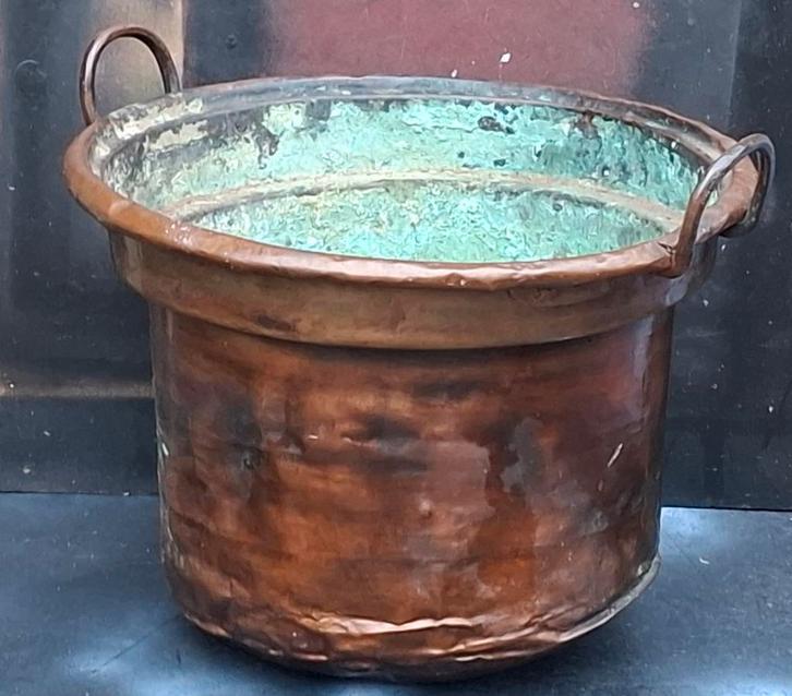 KETEL/HEKSENKETEL. Koper. Antiek. 35/25 cm., Antiek en Kunst, Curiosa en Brocante, Ophalen