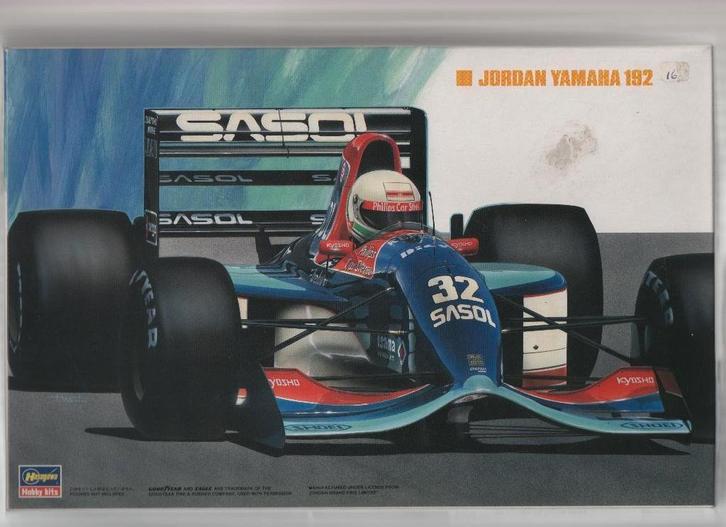 Hasegawa Jordan Yamaha 192. Plastic model kit. Scale 1:24., Hobby en Vrije tijd, Modelbouw | Auto's en Voertuigen, Zo goed als nieuw