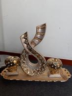 Luxe Decoratief Set met Kristallen, Antiek en Kunst, Ophalen of Verzenden, Koper of Brons