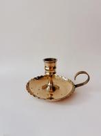 VINTAGE MESSING KANDELAAR | 6 CM, Antiek en Kunst, Antiek | Kandelaars, Ophalen of Verzenden, Koper of Brons