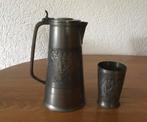 Royal Pewter Daalderop tinnen kan met beker, Antiek en Kunst, Antiek | Tin, Ophalen of Verzenden