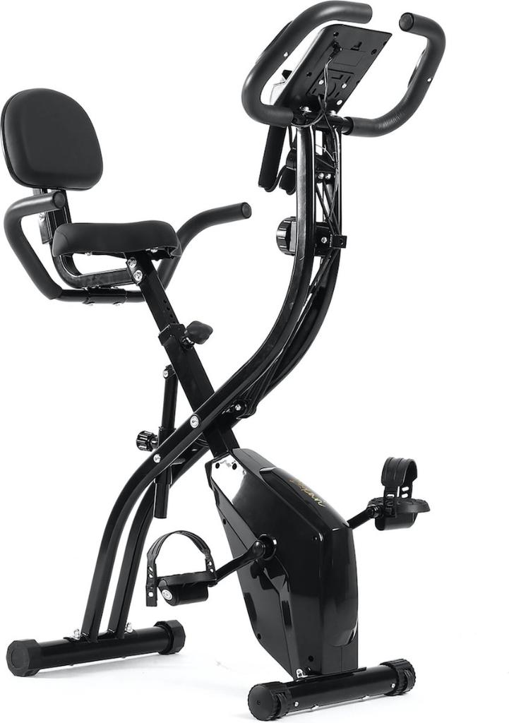 Hometrainer inklapbaar + rugleuning incl. weerstandsbanden, Sport en Fitness, Fitnessapparatuur, Zo goed als nieuw, Hometrainer