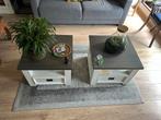 Tweedelige salontafel met lades (120x60cm), Ophalen, Gebruikt, 100 tot 150 cm, 50 tot 100 cm