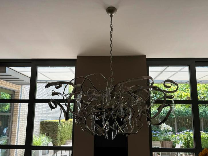 Van Brand en Egmond Kroonluchter, Huis en Inrichting, Lampen | Kroonluchters, Zo goed als nieuw, Glas, Ophalen