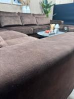 ZGAN Velvet Velours U-Bank / Hoekbank - Bruin - 353cm, Ophalen, Velvet velours hoekbank u bank eric custer hotel chique, -, -
