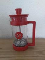 Douwe Egberts rode cafetière, 0.3 ltr. inhoud of 2 kopjes, Ophalen of Verzenden, Zo goed als nieuw