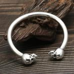 Zware Skull armband Deadlock - 925 Zilver, Beyondthepaintingstudio@gmail.com, Nieuw, Zilver, Prins Bernhardstraat 104