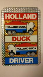 Holland Duck Driver truck trucker vintage sticker groot rare, Verzamelen, Stickers, Zo goed als nieuw, Verzenden