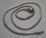 Zilveren Pandora snake ketting  nr.1790, Verzenden, Zo goed als nieuw, Zilver, Zilver