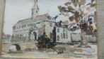 aquarel kasteel Maquette Heemskerk Wim van Oijen 1918-2005, Antiek en Kunst, Ophalen