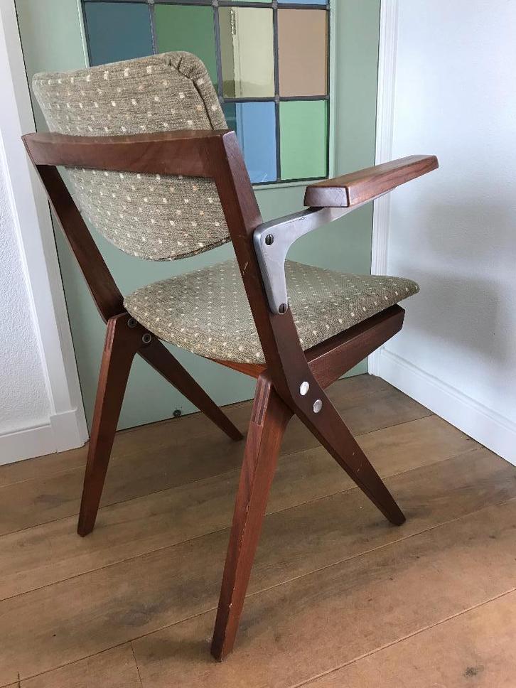 Vintage stoel Pastoe Webe Rietveld Pyramide Braakman Design, Huis en Inrichting, Stoelen, Gebruikt, Eén, Ophalen