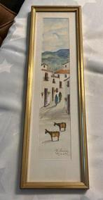 tekening van Ch.Lainez Mijas 11/38cm, Ophalen of Verzenden