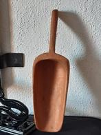 Houten gruttersschep ,andelijk,sober,sleets kruideniersschep, Ophalen of Verzenden