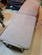 Opklapbed 70x200 cm met hoes, Ophalen, Eenpersoons, Metaal, 80 cm