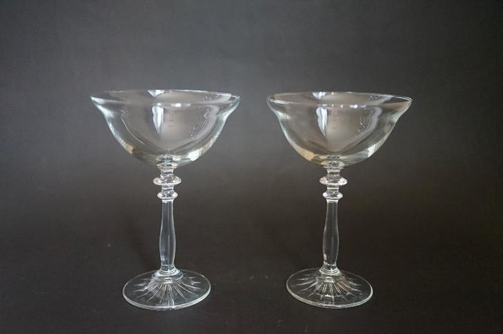 nieuw champagne 2x glas Libbey champagne coupe 24,5 cl, Huis en Inrichting, Keuken | Servies, Nieuw, Glas of Glazen, Effen, Glas