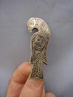Broche of hanger van vogel met niëllo inleg - 20e eeuw, Overige materialen, Gebruikt, Ophalen of Verzenden, Zilver
