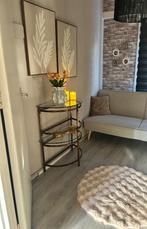 Glazen Salontafel/ Wandtafel, Ophalen, Minder dan 50 cm, Rond, Minder dan 50 cm