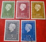 Nederland - 5x Koningin Juliana 1 - 10 Gulden, Postzegels en Munten, Verzenden, Na 1940, Gestempeld