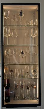 Glazen deur vitrine-/keukenkast, Glas, Minder dan 25 cm, Industrieel, 100 tot 150 cm