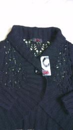 Trendy gebreide  bolero vestje (zwart), mt. S  NIEUW!!!, Nieuw, FMF Knitwear, Maat 36 (S), Zwart