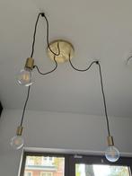 Moderne Hanglamp met 3 Pendels – Messing / Zwart, Huis en Inrichting, Lampen | Hanglampen, Ophalen, Zo goed als nieuw, Modern / Scandinavisch / Minimalistisch