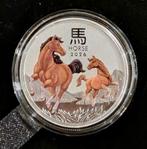 Australische Lunar Horse 1/2 oz Color, Special!, Verzenden, Setje, Zilver