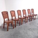 Mooie vintage stoelen jaren 60 70 80 scandinavisch design, Ophalen, Bruin, Vijf, Zes of meer stoelen, Hout