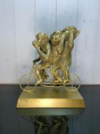 Horen-zien-zwijgen apen op de fiets., Ophalen of Verzenden, Nieuw, Dier