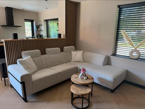 Hoekbank wit De Ruijtermeubel MET garantie t/m 2029, Huis en Inrichting, Banken | Complete zithoeken, Zo goed als nieuw, Stof