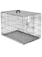 Dubbel deurs hondenbench 90x60x60, Ophalen, Zo goed als nieuw