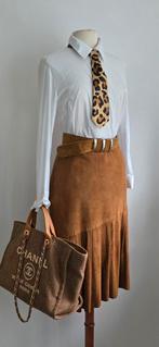 Scapa suede leren midi rok  40, Pauw Scapa, Verzenden, Maat 38/40 (M), Onder de knie