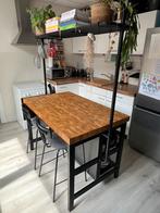 IKEA VADHOLMA - Keukeneiland, rek & gratis stoelen optie, Ophalen, Zo goed als nieuw