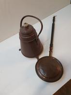 Koperen beddenpan en doofpot, Antiek en Kunst, Antiek | Koper en Brons, Ophalen of Verzenden