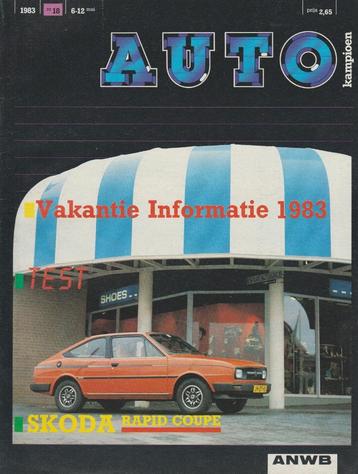 Skoda Rapid Coupe test in Autokampioen 1983 beschikbaar voor biedingen