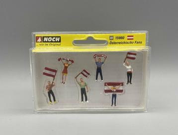 Noch H0 15980 - 6 fans met vlaggen en sjaals in ovp beschikbaar voor biedingen