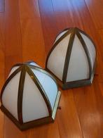 2x art deco lamp kappen voor 95 euro., Huis en Inrichting, Lampen | Wandlampen, Ophalen of Verzenden, Zo goed als nieuw, Glas