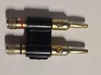 Dubbele Banaanstekker voor Subwoofers en speakers, Ophalen of Verzenden