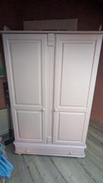Roze Brocante Kledingkast / Meidenkast, Huis en Inrichting, Kasten | Kledingkasten, Ophalen, Gebruikt, 100 tot 150 cm, 75 cm of meer