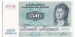 Denemarken, 50 Kronen, 1972, XF+, Postzegels en Munten, Bankbiljetten | Europa | Niet-Eurobiljetten, Los biljet, Ophalen of Verzenden