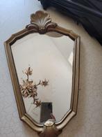 vintage goudkleurige houten spiegel foto 1 t/m 5, Heikant 21 Kaatsheuvel, Minder dan 50 cm, Belle Vieille Brocante, Ophalen of Verzenden
