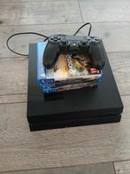 PlayStation 4 + Games, Spelcomputers en Games, Spelcomputers | Sony PlayStation 4, Ophalen, Met 1 controller, Original, Gebruikt