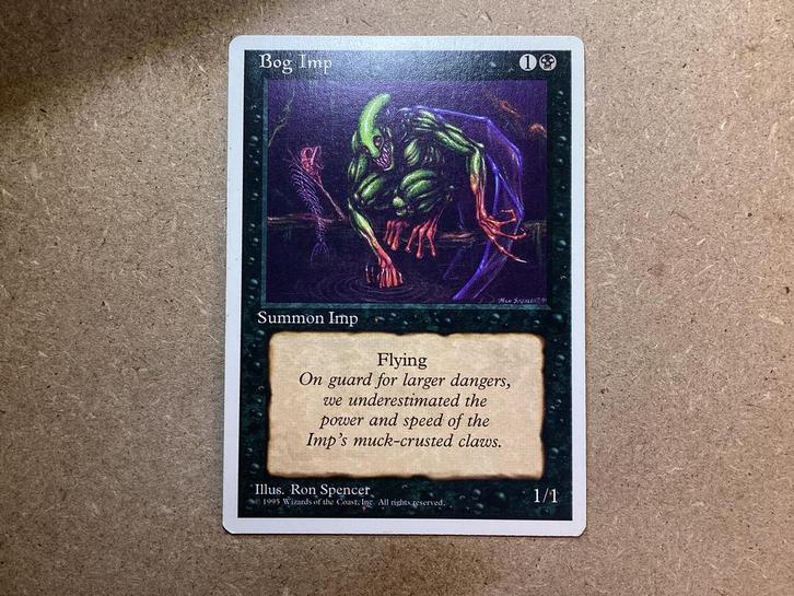 1x Bog Imp (Excellent), Hobby en Vrije tijd, Verzamelkaartspellen | Magic the Gathering, Zo goed als nieuw, Losse kaart, Ophalen of Verzenden
