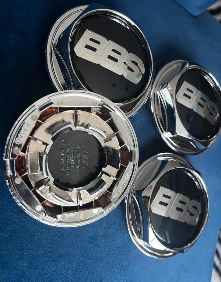 4XBBS EMBLEEM + HOUDER VOOR RM VELGEN KOMPLETE SET, Auto diversen, Wieldoppen, Nieuw, Ophalen of Verzenden